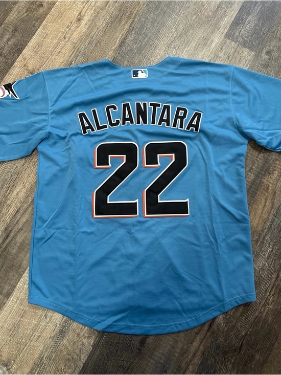 MLB Other - MLB Alcantara #22 Sky Blue and Black Jersey